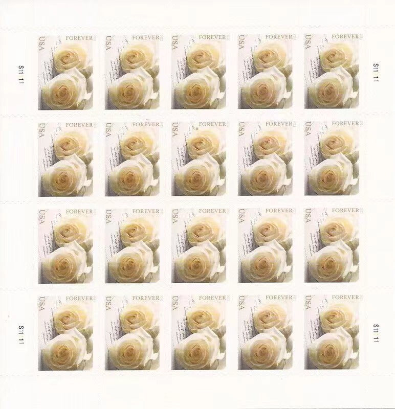 Wedding Roses Forever First Class Postage Stamps
