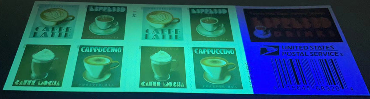 Espresso Drinks coffee Forever Postage Stamps - Mailboxes of Flushing