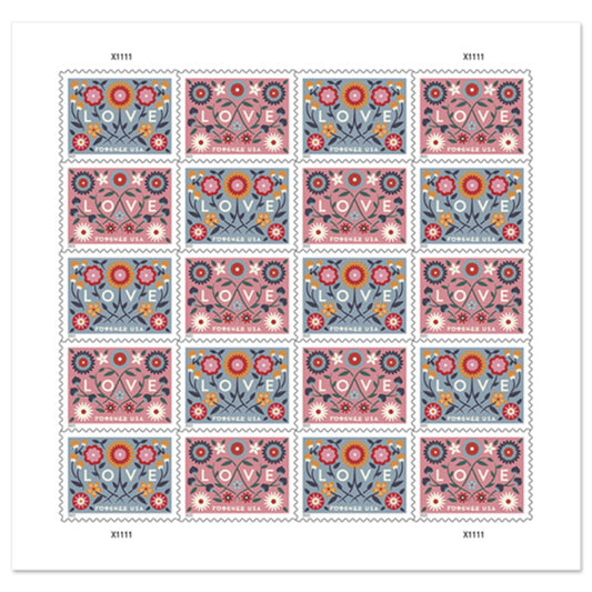 2022 Love Forever First Class Postage Stamps - Mailboxes of Flushing