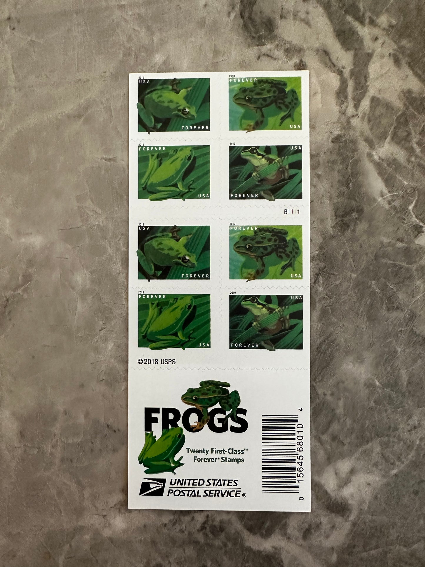 Frogs Forever First Class Postage Stamps - Mailboxes of Flushing