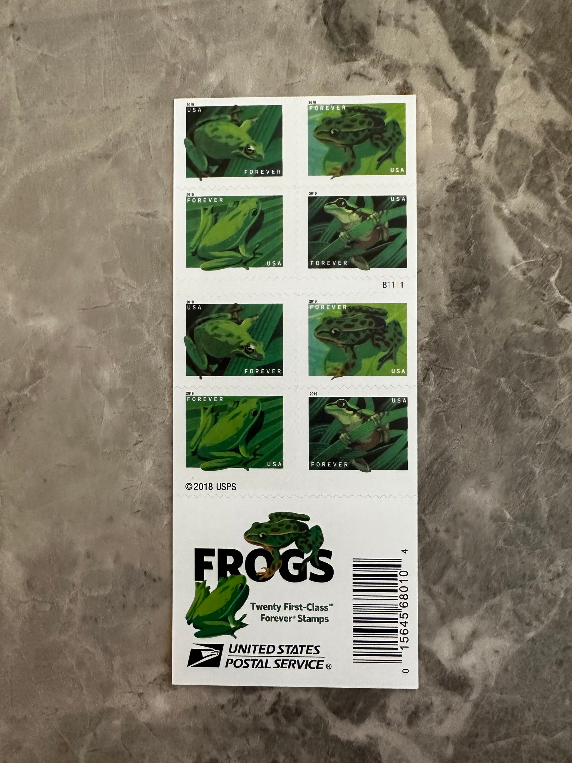 Frogs Forever First Class Postage Stamps - Mailboxes of Flushing